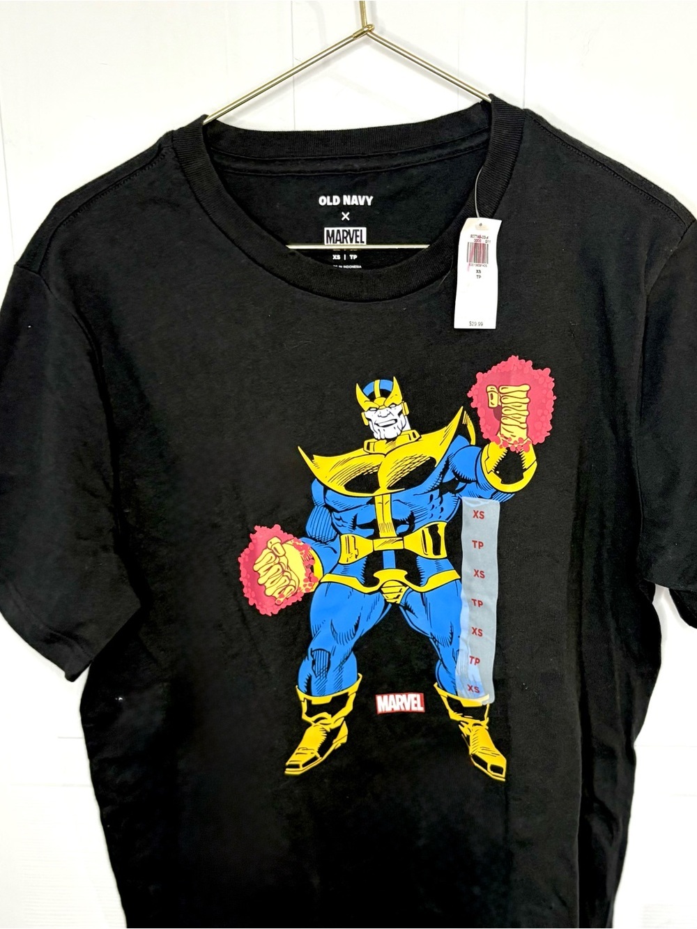 OLD NAVY x MARVEL Thanos NWT Graphic T-Shirt Black XS
